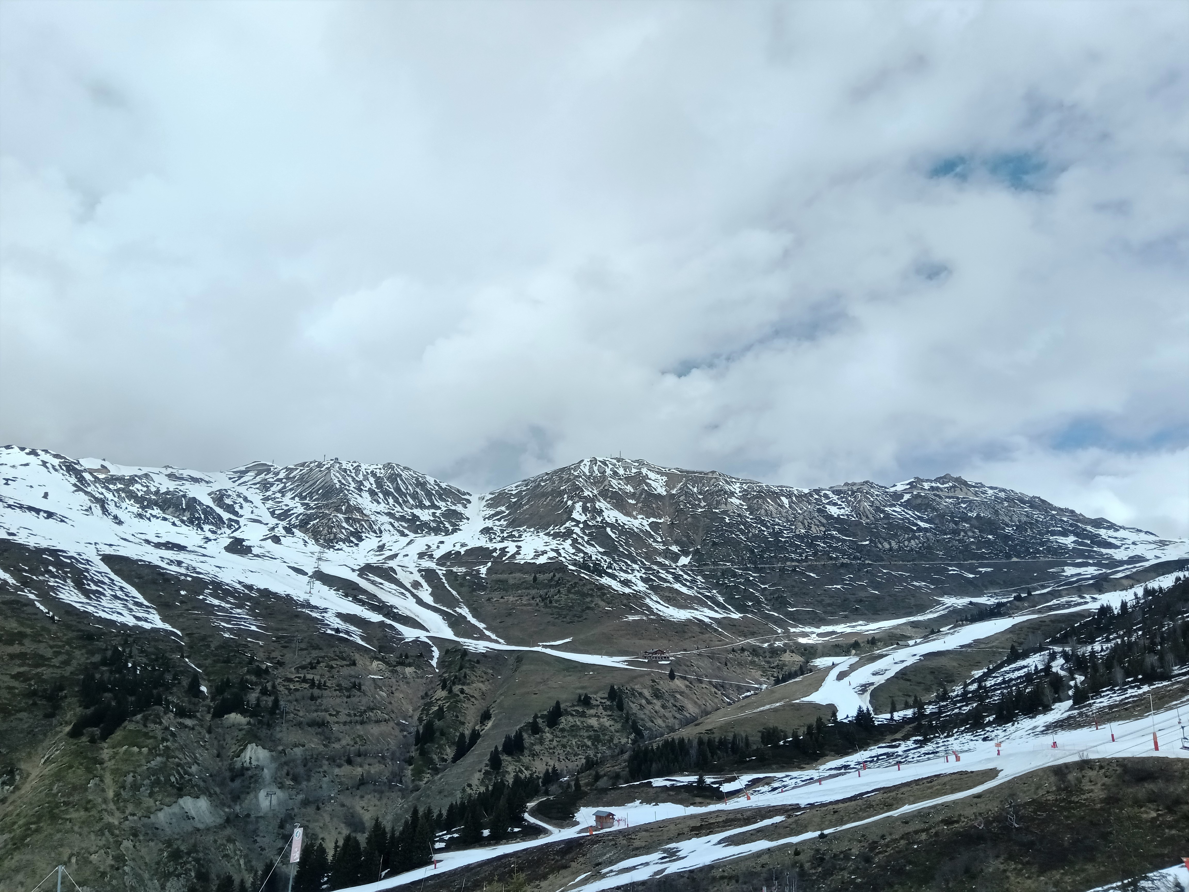 La Grande Rochette vue depuis la télécabine de Champagny