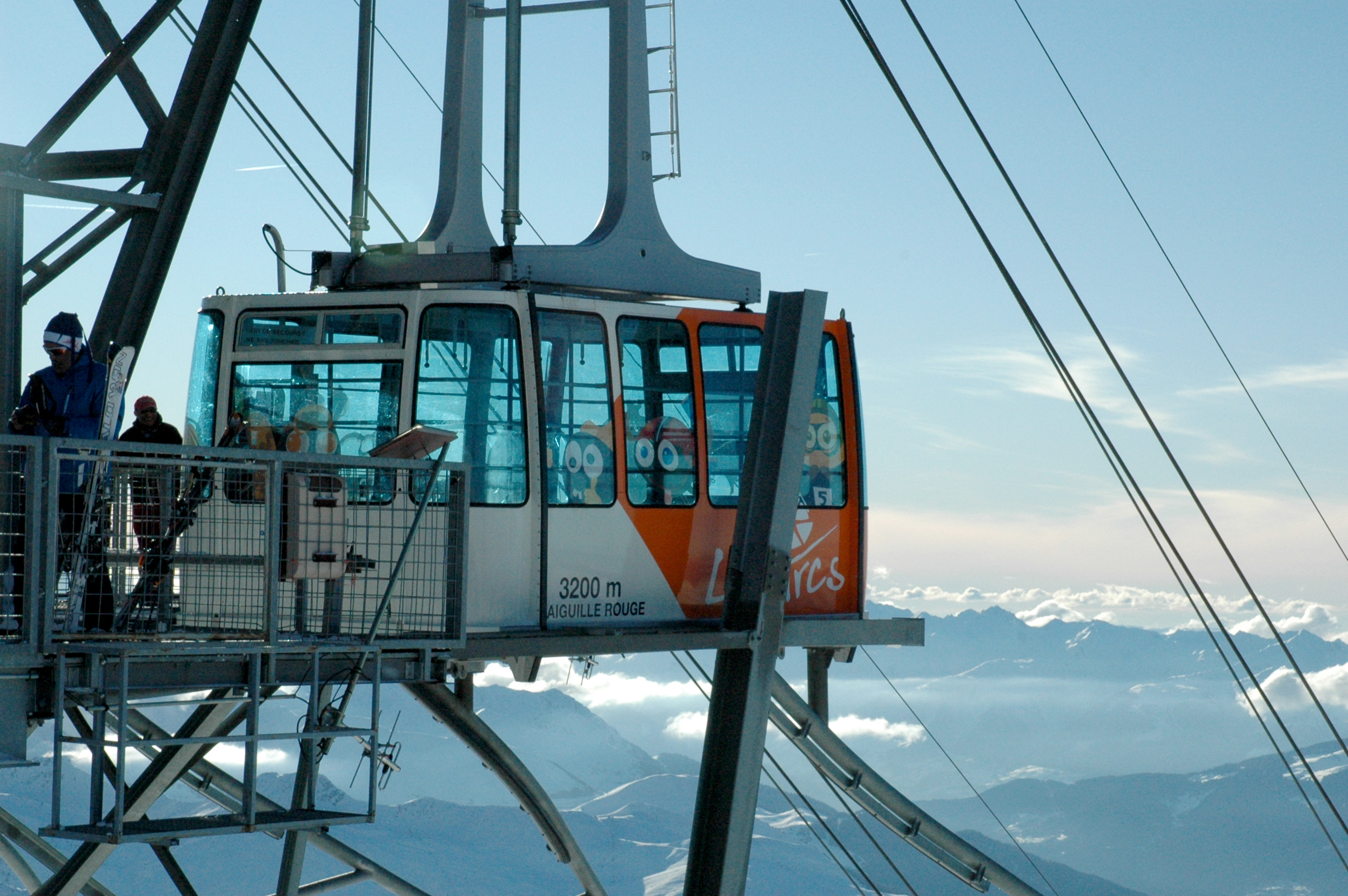 Téléphérique de l'Aiguille Rouge, Les Arcs, Savoie